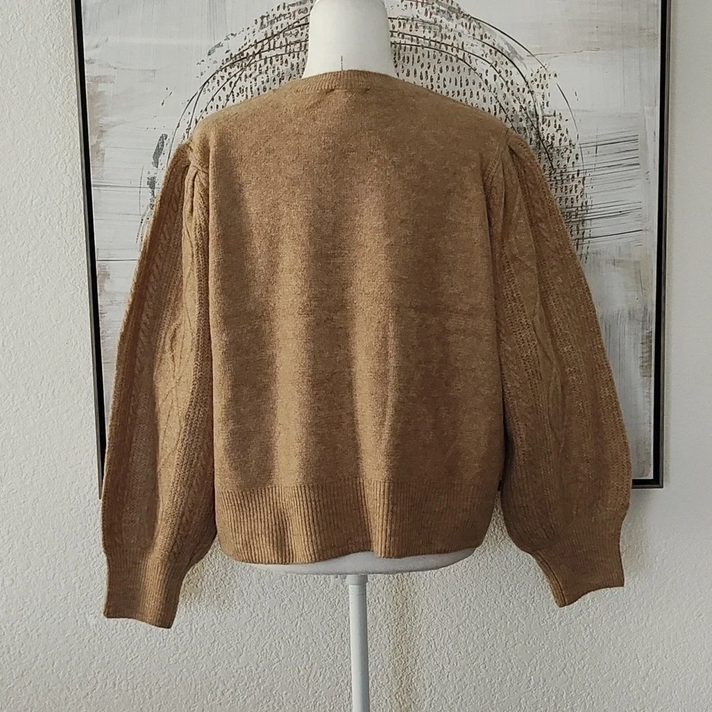 New 1 State Tan Heather Soft Sweater Size XXL